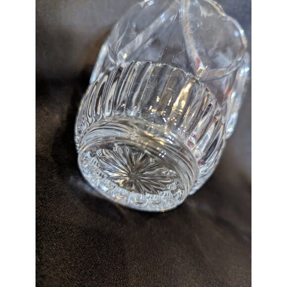 Crystal Candle Holder Shannon Crystal Designs of Ireland 3” x 3” 1970's Vintage - Picture 4 of 5